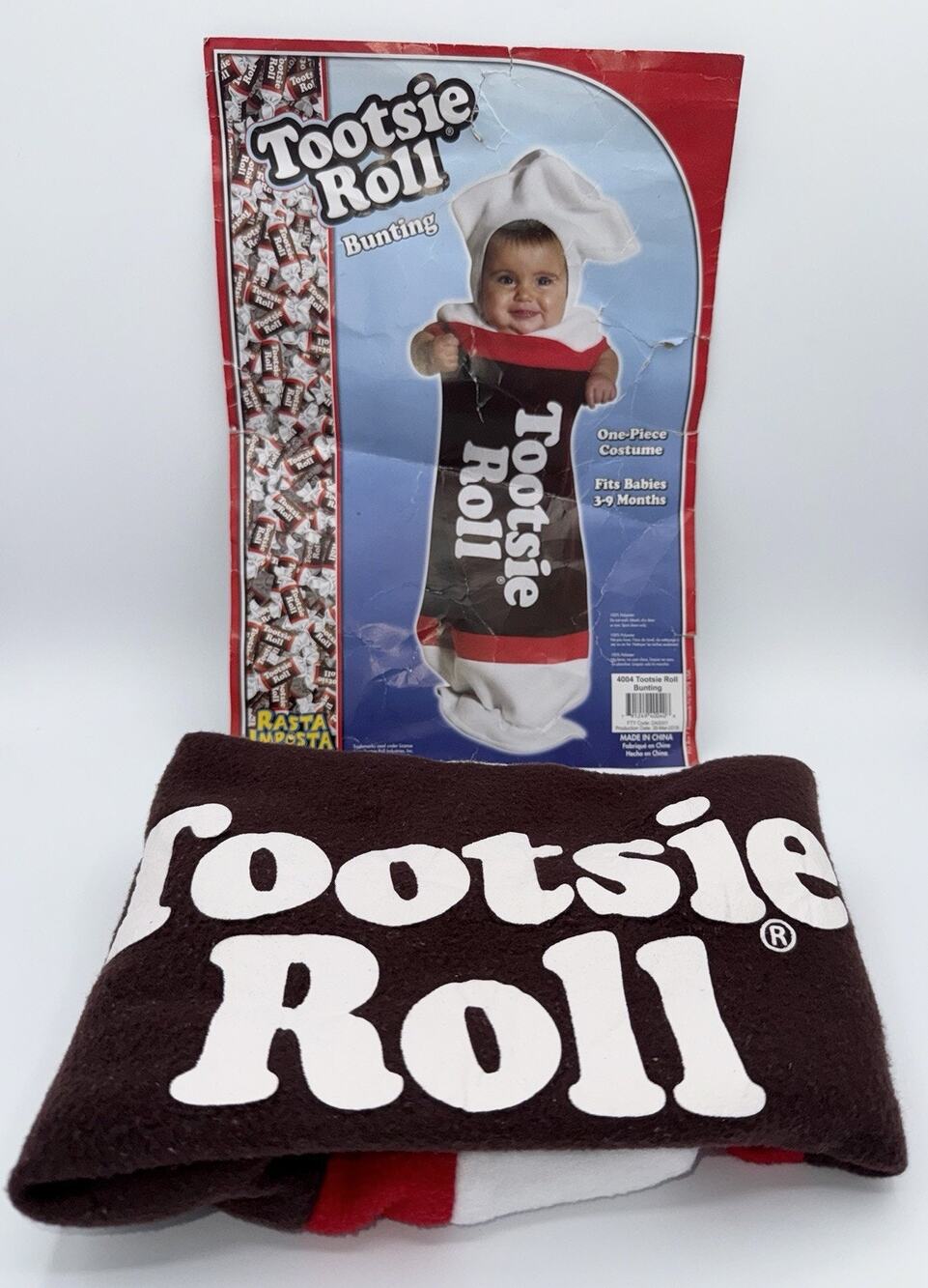 Tootsie Roll Candy Infant baby 3-9 Months Costume halloween dress up brown